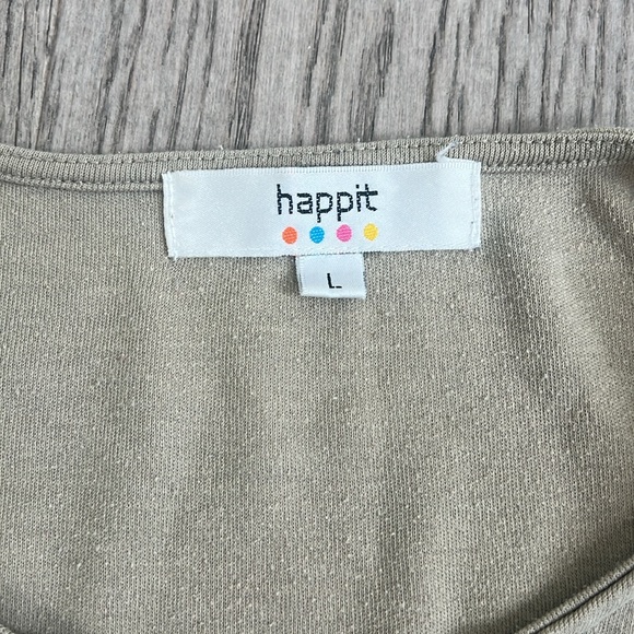 Vintage 90s 3/4 Sleeves T shirt with Cute Floral Appliqué - Picture 6 of 7